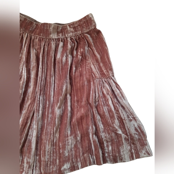 NWOT Madewell Sunset Velvet Mini Skirt in Rose SIZE 0 - Picture 7 of 11